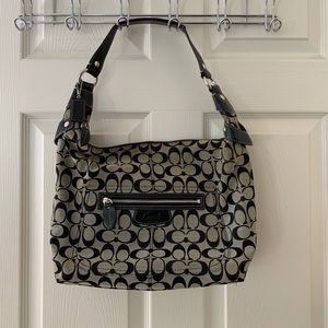 Authentic Coach Black Logo Shoulder Bag